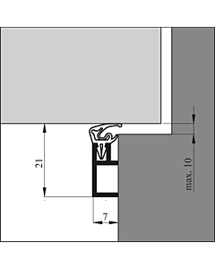 Ellen tochtprofiel ARP+ lengte 230 cm