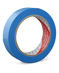 Technotape afplakband Washi Gold HighPerf. blauw 25 mm rol 50 m