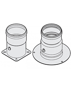 Bosch ketel rookgasadapter 2x Ø 80 mm