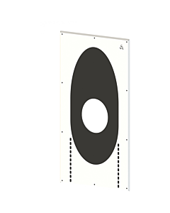 Burgerhout dakbeschotplaat dampdicht PP Ø  94-125 mm  0-30° wit