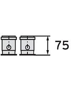 Vaillant adapter van 60/100 naar 2x80 mm voor VC/VCW 255/4