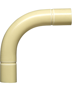 Dyka bocht pvc 19 mm 3/4" creme