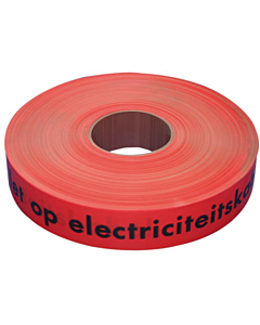 Afzetband electrakabel rood rol 250 m