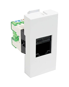 Kopos snap-in inzetstuk RJ45 Cat.5e 45 x 22.5 mm wit