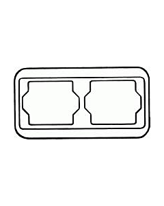 B-J Alpha afdekraam 2-voudig horizontaal platin