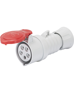 Gewiss CEE koppelcontactstop 5P 16A 400V rood IP44