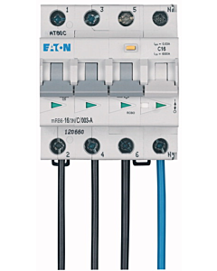 Eaton aardlekautomaat 16A 3P+N B-kar. 6kA 30mA flex